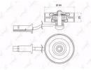 Ролик натяжителя NISSAN Maxima(A32, 3) 2.0-3.0 94- 019