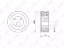 Ролик приводного ремня LADA 2110-12 1.5-1.6 95>  K 039