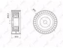 Ролик приводного ремня BMW 3(E36, 46) 1.6-3.2 90-0 004