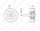 Ролик приводного ремня MAZDA 3(BK) 2.3T 06-09, (BL 023