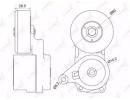 Натяжитель ремня MITSUBISHI Outlander I 2.0-2.4 03 024