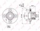 Ступица HYUNDAI Accent 1.3-1.6 00-05 (без ABS) 115