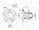 Ступица LEXUS RX330-400h 2WD 03-08, TOYOTA Highlan 502