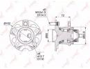 Ступица LEXUS RX330-400h 2WD 03-08, TOYOTA Highlan 503