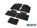 Комплект резиновых автомобильных ковриков Lada Ves 02002