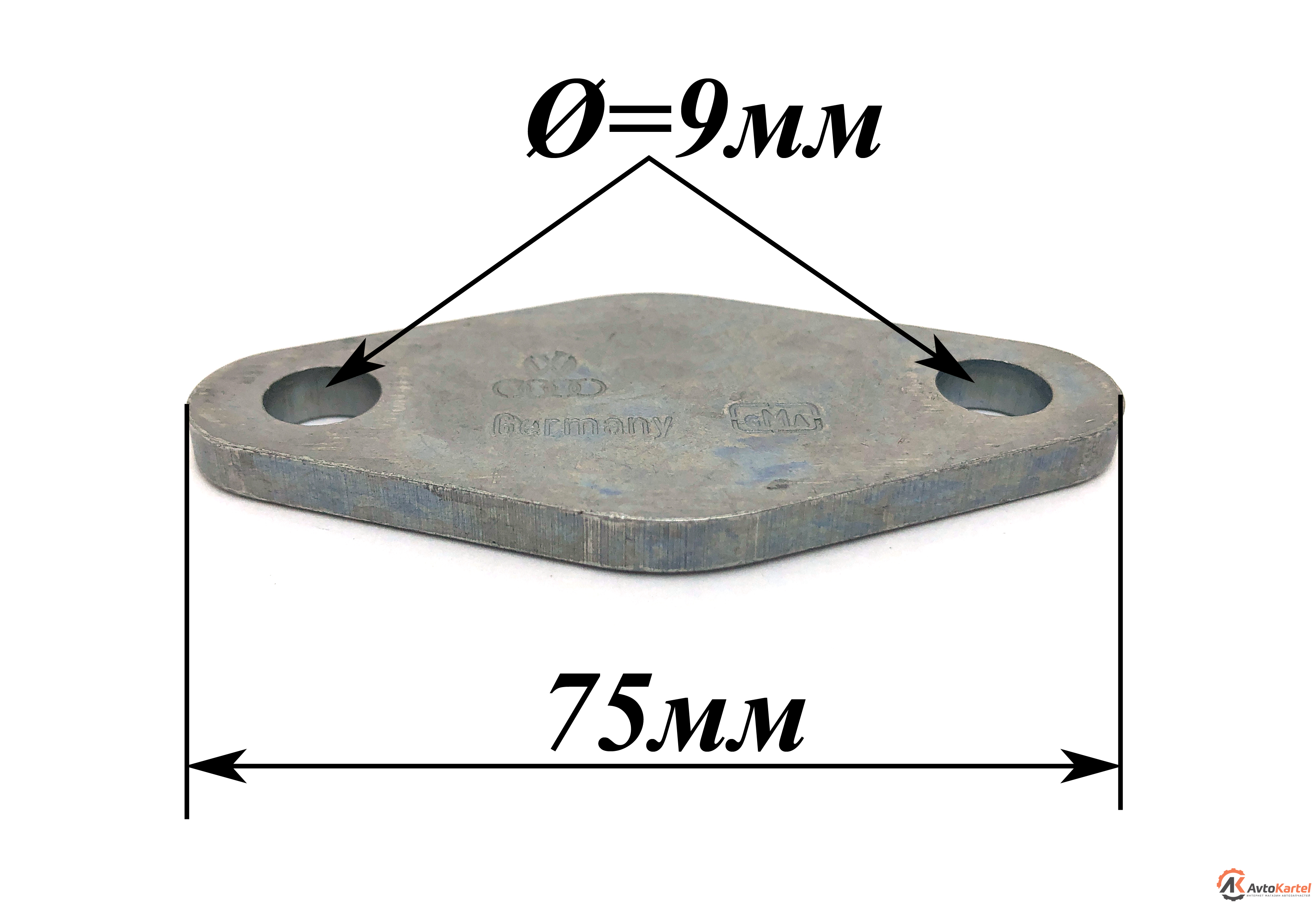 Заглушка клапан EGR VAG 75х36мм