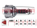 Outer Joint  перед  MPV Engine KRV6  1999.08- 368NY