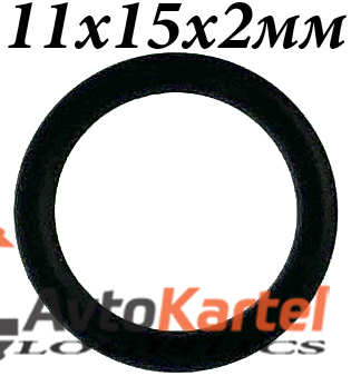 Кольцо 11x15x2мм резиновое уплотнительное