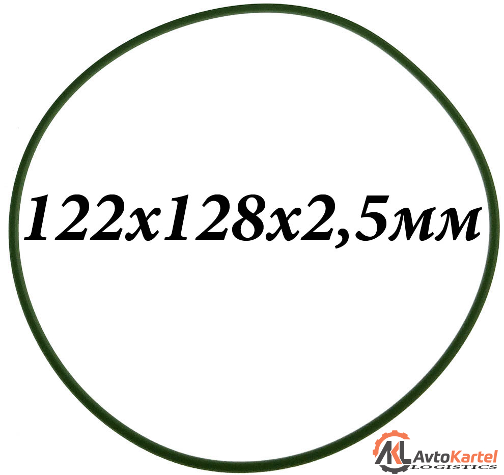 Кольцо 122х128х2,5мм Силикон Зеленый ФСИ-65