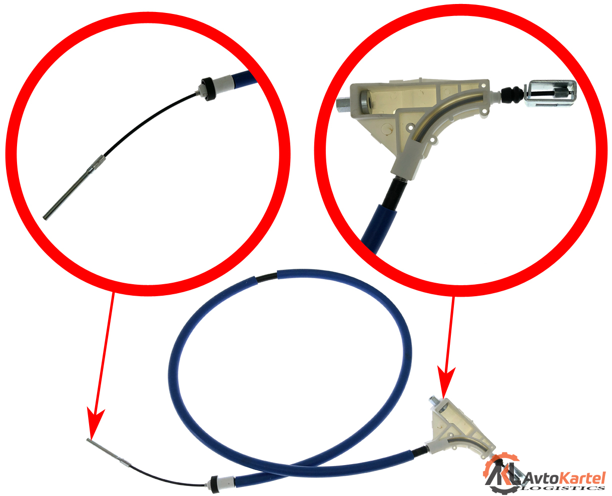 Трос стояночного тормоза передний PEUGEOT 406 все