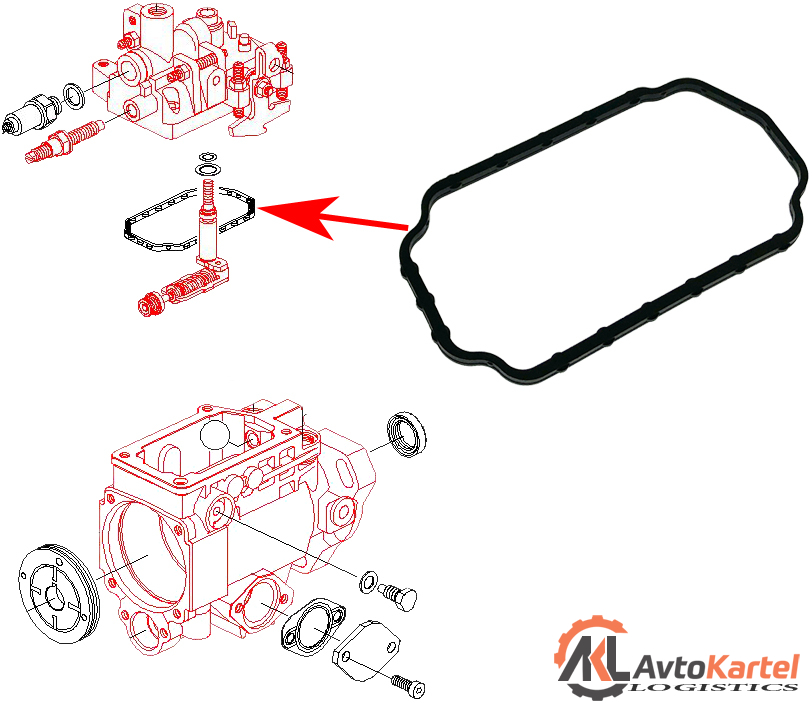 Прокладка верха ТНВД VE
