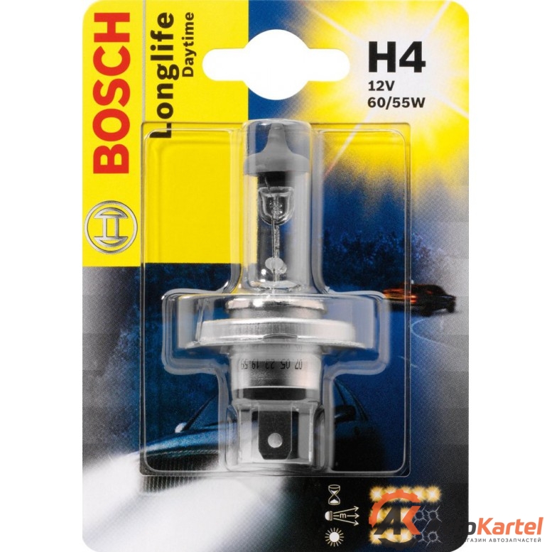 Bosch H4 +10% Longlife Daytime