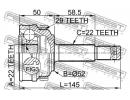 ШРУС НАРУЖНЫЙ 22x52x22 (OPEL KADETT E 1984-1991) F A29