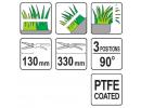 Ножницы газонные, поворотные, 330 мм, лезвия - 130 мм, 3 положения